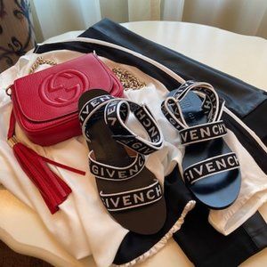 !!SOLD!!Givenchy 4G Logo Ankle Wrap Sandals EU37.5